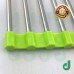 DW Roll-up Drying Rack Stainless Steel Foldable Over Sink Rack Green Silver Kitchen Safe Neat Clean Flexible Space Saving FREE Silicone Spatula And Brush Set - B01N6LCEUY
